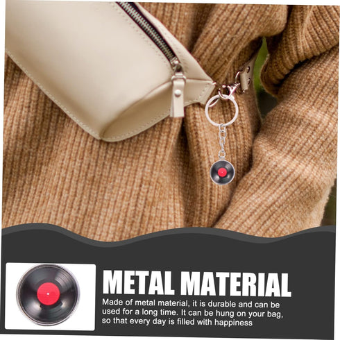 20Pcs Vinyl Record Keychain Set: Metal Key Rings for Men and Women, Music Accessories, Unique Gift for Music Lovers...