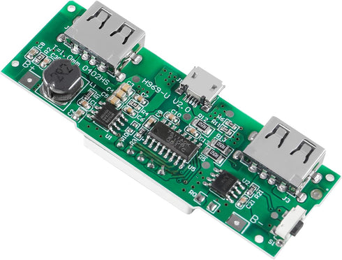 6PCS 18650 Charging Board,18650 Charger Board Dual USB 5V 2A 1A Mobile Power Bank Module Lithium Battery Charger Board Short Circuit Protection DI...