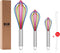 Silicone Whisk,Professional Whisks For Cooking Non Scratch,Stainless Steel & Silicone Wisk,Plastic Rubber Whisk Tool For Nonstick Cookware,Silicon...