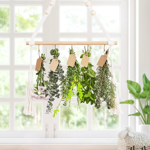 3Tier Herb Drying Rack Flower Drying with 25PCS Brown Gift Tags and 32ft Natural Jute Twine herb Dryer,Herb Drying Rack,Hanging Herb Dryer Rack...