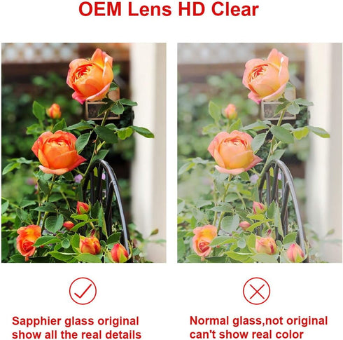 2 Pcs Back Rear Camera Lens Glass Replacement for iPhone XR 6.1 inches with pre-Installed Adhesive and Reparing Toolkit...
