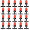 20pcs Micro Spray Adjustable Flow Irrigation Drippers 1/4 Inch Garden/Roof Cooling Atomizing Plastic Nozzle Irrigation Mister Heads with 3 Tee Irr...