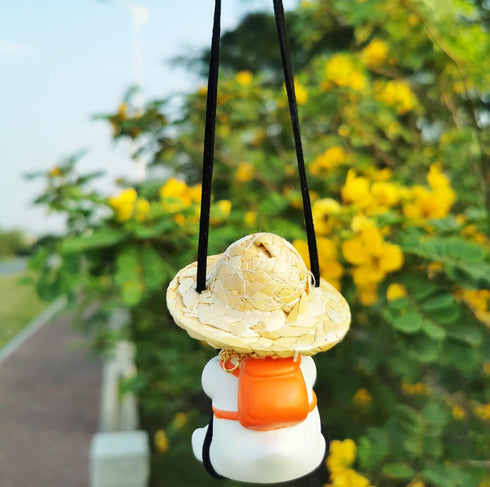 Funny Swinging Duck Car Mirror Hanging Ornament - Cool Automotive Rearview Mirror Accessories for Men Women Teens, Cute Truck Car Pendant Charm De...