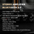 LP-838 2.1 Bluetooth Amplifier 38W+38W+50W Power Output with Remote Control Function, 2.1 Channels Bluetooth Amplifier Supports Bluetooth/USB/RCA ...