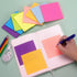 8 Pads Lined Sticky Notes 4x4 Sticky Notes with Lines Self-Stick Note Pads 8 Bright Multi Colors, 50 Sheet/Pad...