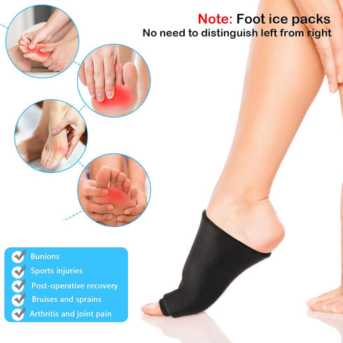 Foot Ice Packs Big Toe for Bunion Relief Gout Pain Relief, Reusable Toe Ice Pack for Hot & Cold Therapies, Gel Foot ice Pack for Swelling, Spraine...