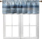 Blue Grey Kitchen Valances for Windows Navy Blue Kitchen Curtain Valance Abstract Art Window Treatment Valances for Living Room Bedroom Bathroom D...