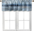 Blue Grey Kitchen Valances for Windows Navy Blue Kitchen Curtain Valance Abstract Art Window Treatment Valances for Living Room Bedroom Bathroom D...