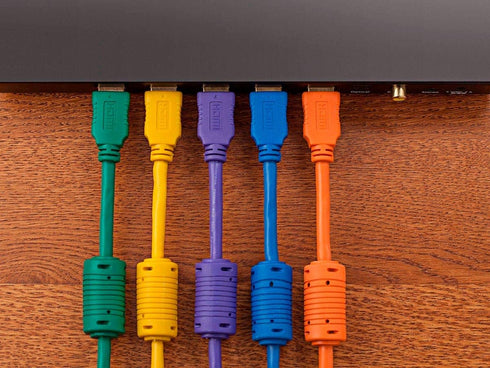 Monoprice 4K High Speed HDMI Cable - HDMI 2.0, 4K@60Hz, HDR, HDR10, Dolby Vision, 18Gbps, YUV 4:4:4, 28AWG, With Ferrite Cores, 6 Feet, Black...