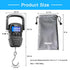 Luggage Scale, 110lb/50kg Luggage Weight Scale with Backlit LCD Display, Digital Fish Scale with Measuring Tape Portable Hanging Scale Suitcase Sc...