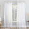 No. 918 Emily Sheer Voile Tab Top Curtain Panel, 59" x 95", White...