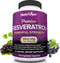 Nutrivein Resveratrol 1450mg - Antioxidant Supplement 120 Capsules – Supports Healthy Aging & Promotes Immune, Brain Boost & Joint Support - Made ...