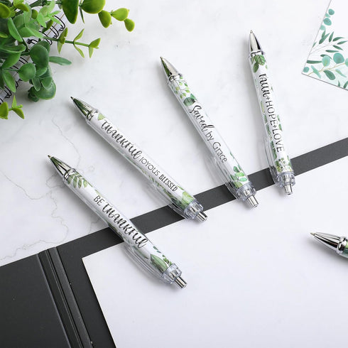 Tinlade 10 Pieces Christian Pens for Women Religious Ink Pens Inspirational Quotes Pens Bible Verse Ballpoint Pens Funny Office Pens Retractable I...