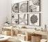 WYHLMTQ 6Pcs Boho Beach Coastal Posters Canvas Wall Art Modern Abstract Painting Shell Pictures Prints Wall Decor Beach Gallery Artwork for Beach ...