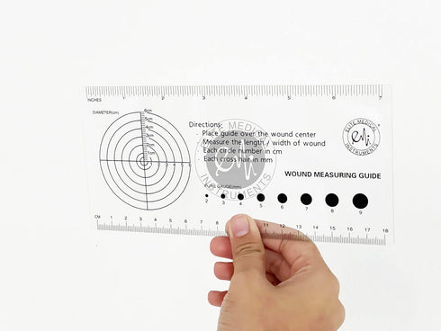 EMI Multi-purpouse Medical Ruler with Wound Measuring and Pupil Gauge Reference Guide...