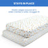 Delta Children Fitted Crib Sheets for Girls and Boys - Crib Sheet for Standard Crib and Toddler Mattresses - 28x52 Inch (Pack of 2), Space Explora...