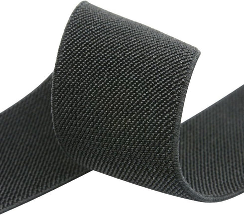Strapcrafts 1.5-Inch Wide Colored Double-Side Twill Woven Elastic,2 Yards,Black 32110...