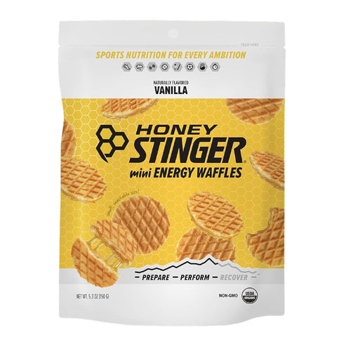 Honey Stinger Organic Mini Vanilla Waffles, Energy Stroopwafel for Exercise, Endurance and Performance, Sports Nutrition for Home & Gym, Pre and P...