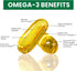 Zaytun Halal Fish Oil 1200mg Omega 3, Premium EPA/DHA, One Per Day, Supports Brain, Heart, Joint Health - 4 Months Supply, Lemon Flavor, Keto Frie...