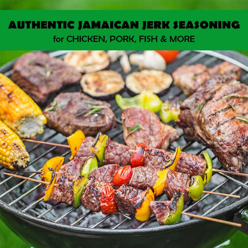 Eaton's Authentic Jamaican Jerk Seasoning - Easy to Use, Spicy, and Flavorful Caribbean Jerk Seasoning, BBQ Rub, Grilled Chicken Seasoning or Mari...