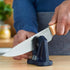 Opinel Manual Sharpener, Portable Compact Knife Maintenance and Sharpening Tool, Self Adjusting Angle, Silicone Padded Base, Blue,One Size,254562...