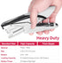 Stapler Heavy Duty with 1000 Staples and Staples Remover, 20 Sheet Capacity, Office Desk Stapler for Stapling Home School Warehouse Handmade, No J...