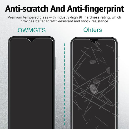 2 Pack Screen Protector for T-Mobile Revvl 6 Pro 5G Tempered Glass Film, 9H Hardness, Case Friendly, Easy Installation Bubble Free 3D Touch Suppor...