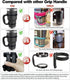 yoelike - 5 Colors - New Upgrade Anti-Slip Adjustable Tumbler Handle Fit for 20 Oz to 40 Oz of YETI, RTIC, Ozark Trail, Travel Mug, SIC, Rambler, ...
