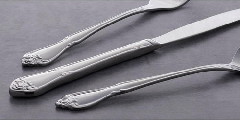 Oneida B552004E True Rose Everyday Flatware Teaspoons, Set Of 4, 5.97" L x 1.26" W...