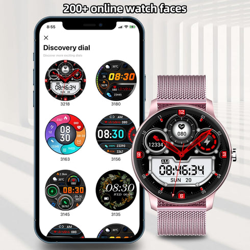 Smart Watch,1.3”Smartwatch for Women(Answer/Make Call), Fitness Tracker with 100+ Sport Modes, IP67 Waterproof, Heart Rate&Sleep Monitor, Activity...