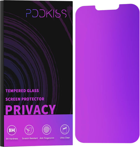 Compatible for iPhone 13 Pro Max Privacy Screen Protector/iPhone 14 Plus Screen Protector 6.7 Inch, Purple Gradient Anti Spy Anti Blue Light HD Te...