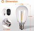 addlon LED Replacement Bulbs 1W S14 4 Pack Waterproof E17 Screw Base for Outdoor LED String Lights Shatterproof...