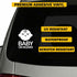 TOTOMO Baby on Board Sticker for Cars Funny Cute Safety Caution Decal Sign for Car Window and Bumper No Magnet - Sleeping Baby (2 Pack)...