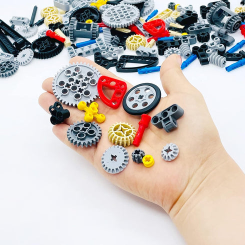 145 Pcs Building Blocks Parts Gear and Axle Set Connectors Wheels Liftarm Pins Accessories Brick Sets Toys Tight Fit with Major Brands…...