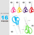 Scissors, BURVAGY 6" Multipurpose Scissors Bulk 16-Pack, Right/Left Handed Comfort-Grip Handles Ultra Sharp Blade Shears Sturdy Sharp Scissors for...