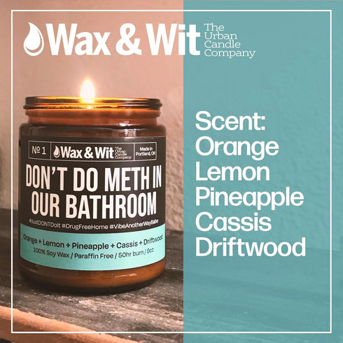 Wax & Wit Funny Soy Candle Gift for Women - Humorous, Aromatherapy Soy Wax Candle, Ideal for Housewarming, Coworker, Birthday – Pineapple, Cassis,...