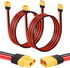 2PCS XT60 Extension Cable 10AWG 3FT XT60 to XT60 Cable with Male to Female Connector for Portable Power Station Solar Panel RC Battery...