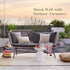 MIULEE Pack of 2 Decorative Outdoor Solid Waterproof Throw Pillow Covers Faux Linen Garden Farmhouse Cushion Cases for Patio Tent Balcony Couch So...