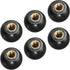 Threaded Ball Knobs (16mm/0.63") 6Pcs, Plastic Ball Lever Knob with M5 Female Thread Iron Insert - for Machine Handle Tool Replacement, Black...
