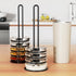 Tumbler Lid Organizer 2 Pack(0.79" Width): Holding Up to 11 lids - Metal Holder with 10 Inches of Vertical Space for Kitchen Cabinet Countertop St...