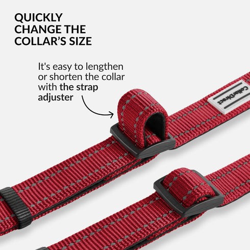 CollarDirect Reflective Dog Collar for a Small, Medium, Large Dog or Puppy with a Quick Release Buckle - Boy and Girl - Nylon Suitable for Swimmin...