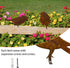 5PCS Metal Bird Silhouette with Rusty, Rusty Birds Decoration, Metal Birds Statues, Lifelike Patina Metal Birds Garden Ornaments Silhouette...