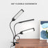 Desk Lamp Clip on LED Desk Lamp 3 Color Modes 14 Brightness Dimmable Table Lamp Metal Clip 360° Adjustable Gooseneck Portable Reading Lamp for Hom...