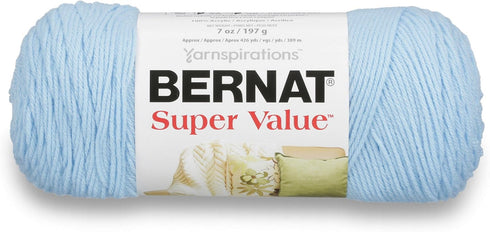 Bernat Super Value Yarn, 5 oz, Sky, 1 Ball...