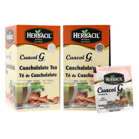 Herbacil Te de Cuachalalate, 2-pack of 25 tea bags per box (50 bags)...