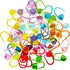 50 Pieces Colorful Knitting Markers Crochet Clips Crochet Pins Bulk Stitch Markers Locking Stitch Knitting Place Markers DIY Craft Plastic Safety ...