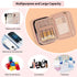 OCHEAL Makeup Bag, Potable Make up Bag Cute Makeup Organizer Bag for Toiletry Cosmetics Accessories with Divider and Brushes Compartments, Makeup ...