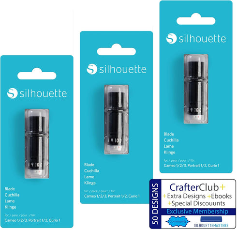 3-Pack Silhouette Replacement Blades...