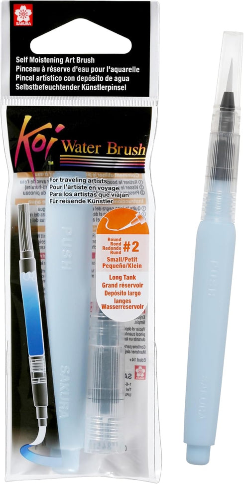 SAKURA Koi Water Brush - Water Brush for Watercolor - 9 ml Tank - Small Brush Tip...