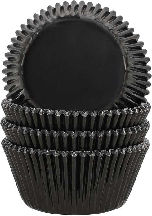 Gifbera Black Foil Baking Cups Standard Size Cupcake Liners Muffin Liner for Baking, 100-Count...
